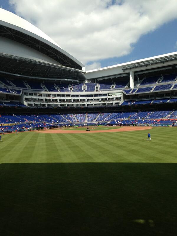 Seat view from section 34 at Marlins Park, home of the Miami Marlins