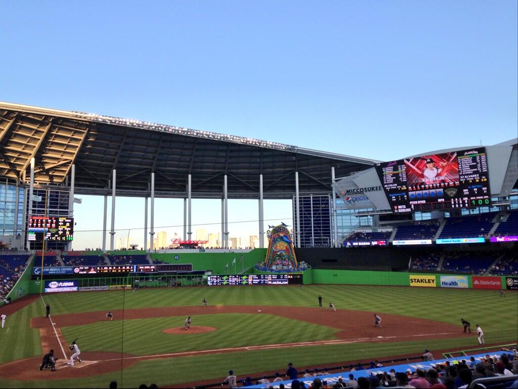Seat view from section 11 at Marlins Park, home of the Miami Marlins