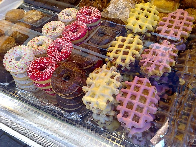 Photo of an assortment of donuts.