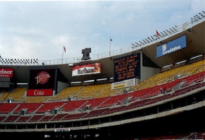 Photo of the bell at Veterans Stadium in Philadelphia, Pennsylvania.
