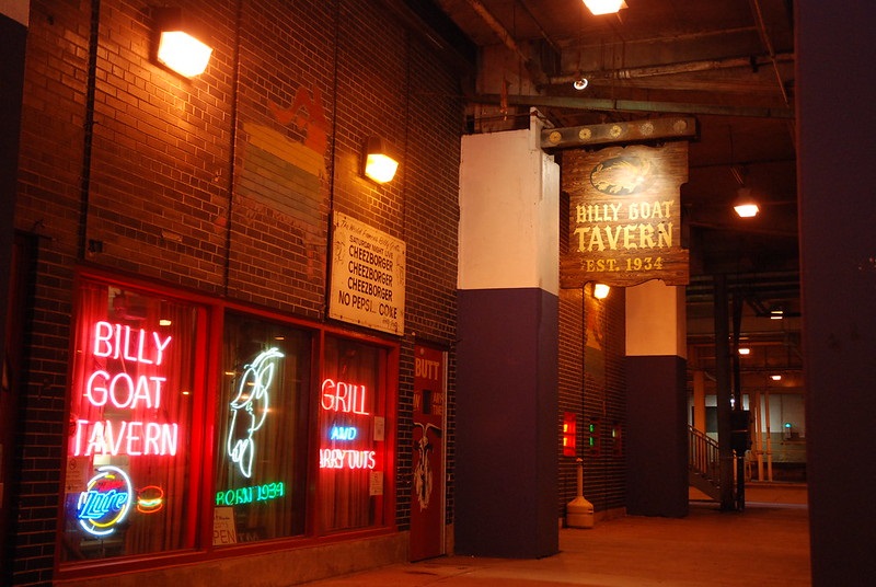 Photo of the Billy Goat Tavern in Chicago, Illinois.