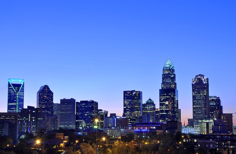 Photo of downtown Charlotte, North Carolina.