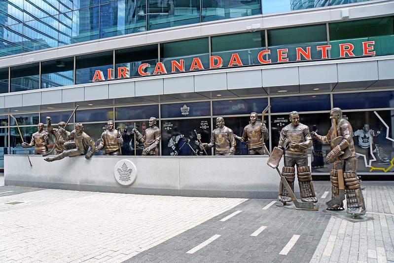 Legends Row display at the Air Canada Centre.