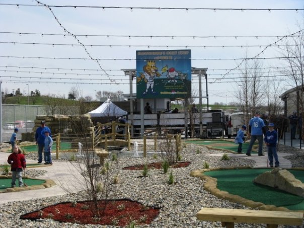 Photo of the mini golf course at Kauffman Stadium. Home of the Kansas City Royals.