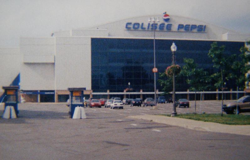 Photo of Colisee Pepsi in Quebec City. Former home arena of the Quebec Nordiques.