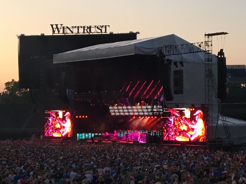 Photo of a Phish concert at Wrigley Field in Chicago, Illinois.