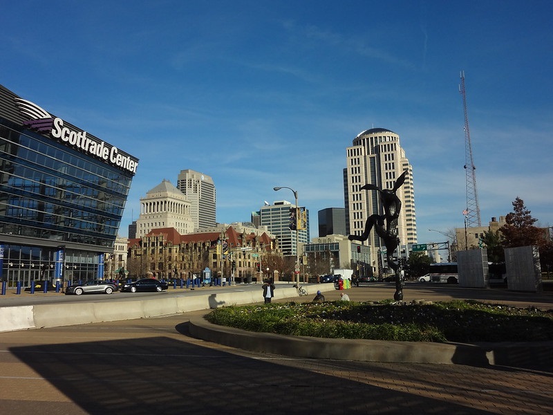 Photo of the Scottrade Center in St. Louis, Missouri. Home of the St. Louis Blues.