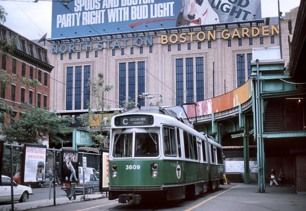 Photo of the historic North Station at Boston Garden.
