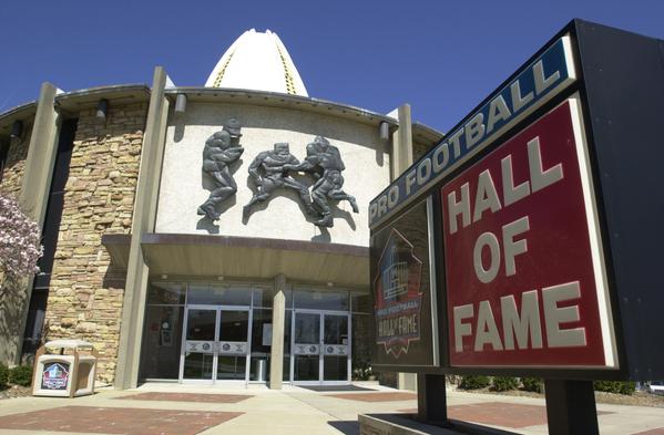 Pro Football Hall of Fame Main Entrance in Canton, Ohio