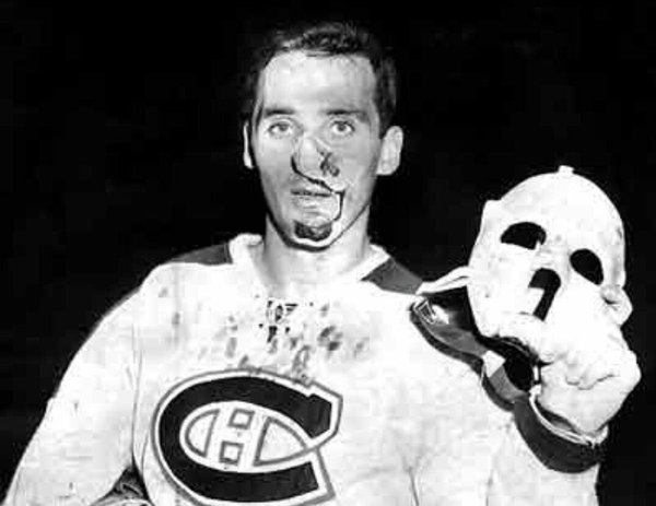 Photo of  former Montreal Canadiens legendary goalie Jacques Plante.