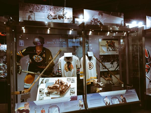 Exhibit at the Hockey Hall of Fame in Toronto, Ontario
