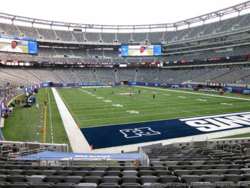 Seat view from section 104 at Metlife Stadium, home of the New York Jets
