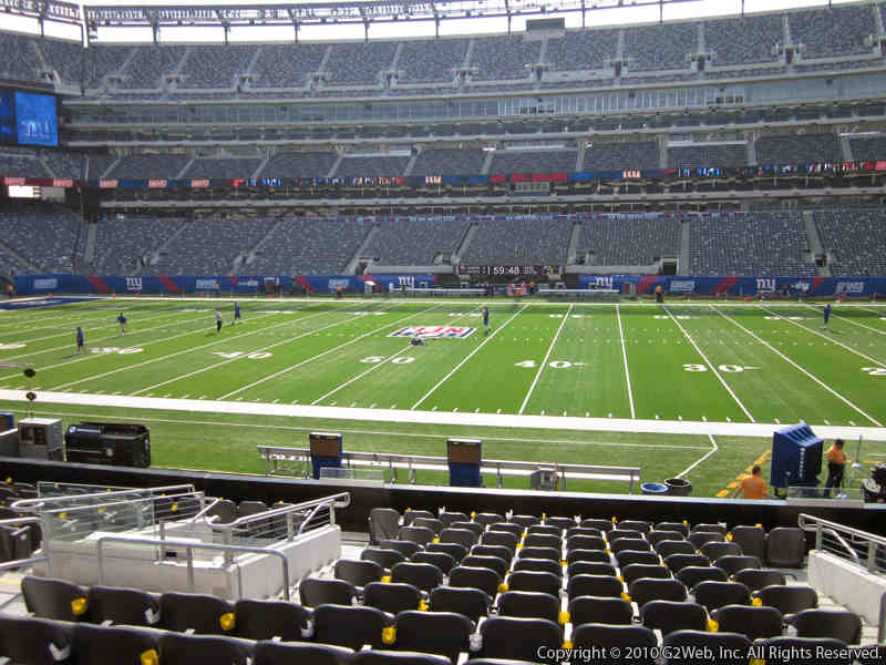 Seat view from section 112 at Metlife Stadium, home of the New York Giants