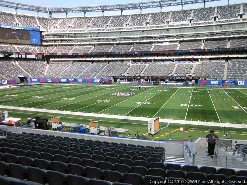 Seat view from section 137 at Metlife Stadium, home of the New York Giants