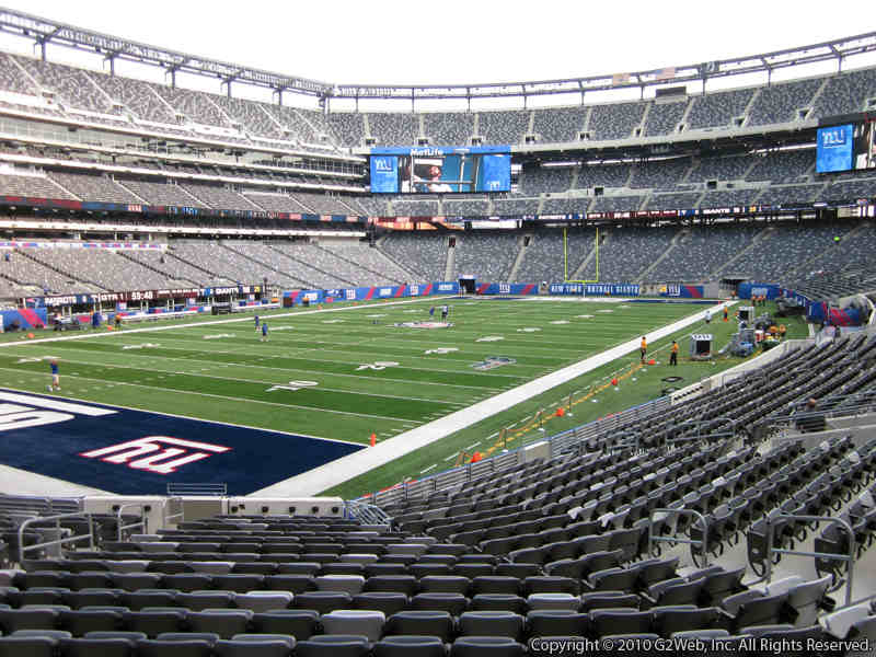 Seat view from section 146 at Metlife Stadium, home of the New York Jets