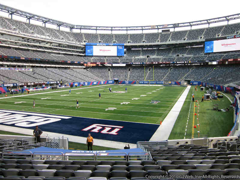 Seat view from section 148 at Metlife Stadium, home of the New York Jets