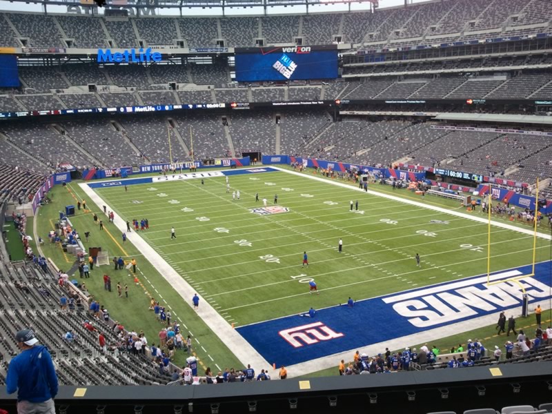 Seat view from section 205 at Metlife Stadium, home of the New York Jets