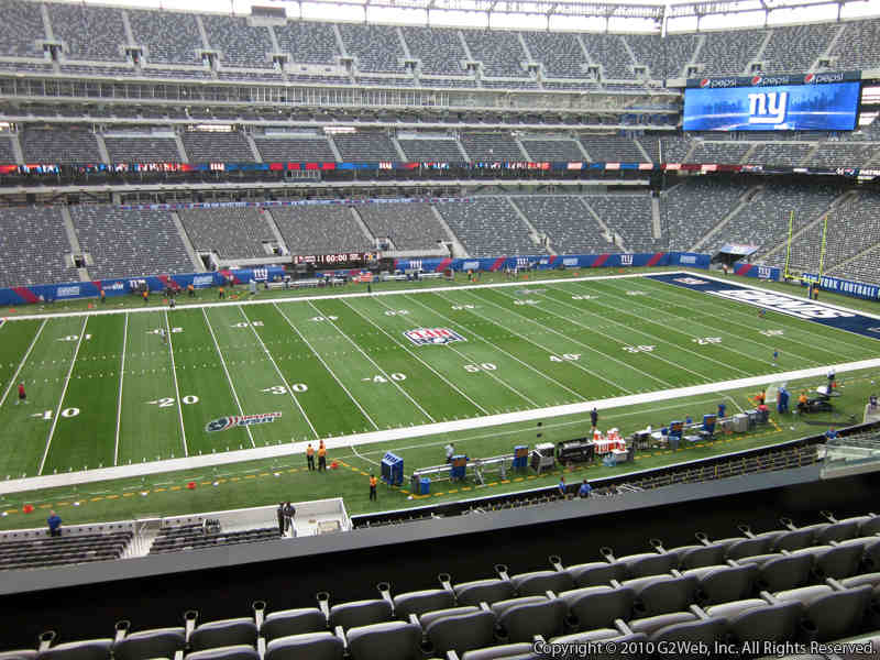 Seat view from section 216 at Metlife Stadium, home of the New York Giants
