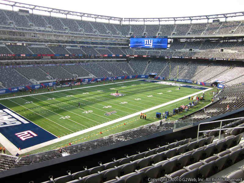Seat view from section 219 at Metlife Stadium, home of the New York Giants