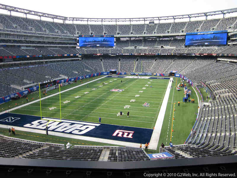 Seat view from section 223 at Metlife Stadium, home of the New York Giants