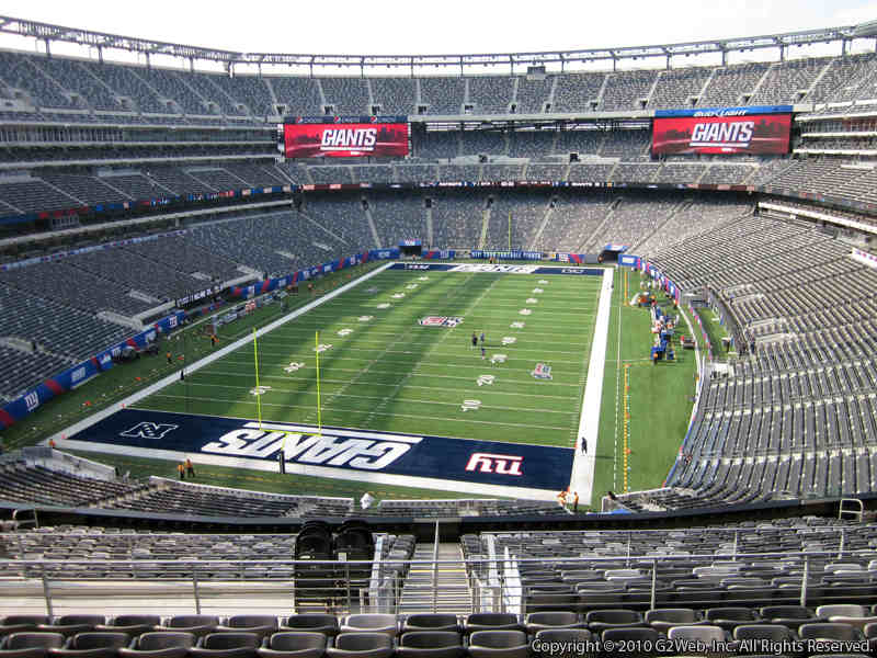 Seat view from section 224B at Metlife Stadium, home of the New York Giants