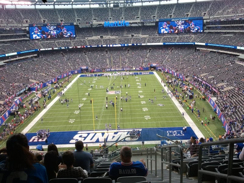 Seat view from section 226 at Metlife Stadium, home of the New York Giants