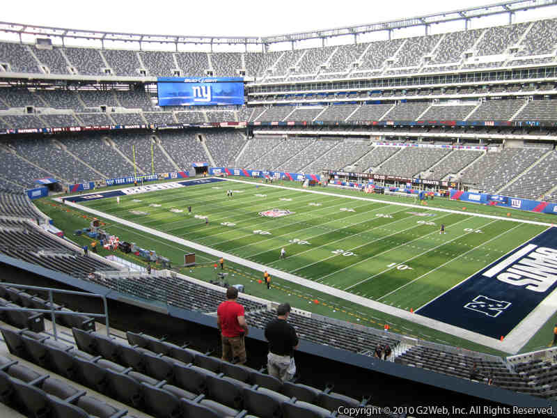 Seat view from section 233 at Metlife Stadium, home of the New York Giants