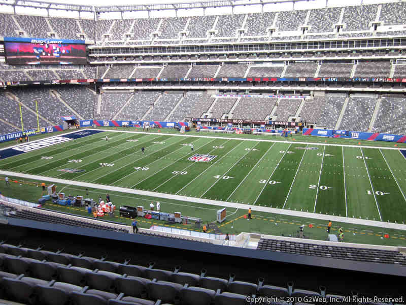 Seat view from section 236 at Metlife Stadium, home of the New York Giants