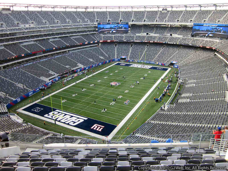 Seat view from section 322 at Metlife Stadium, home of the New York Giants