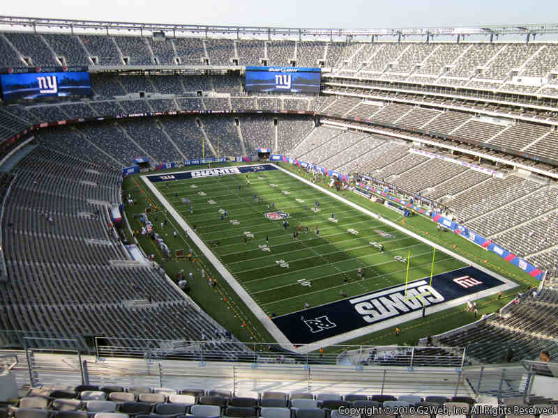 Seat view from section 330 at Metlife Stadium, home of the New York Giants