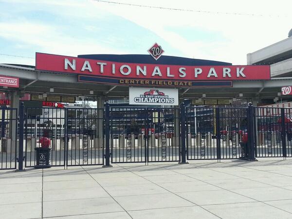 Center Field Gate at Nationals Park in Washington DC, Home of the Washington Nationals