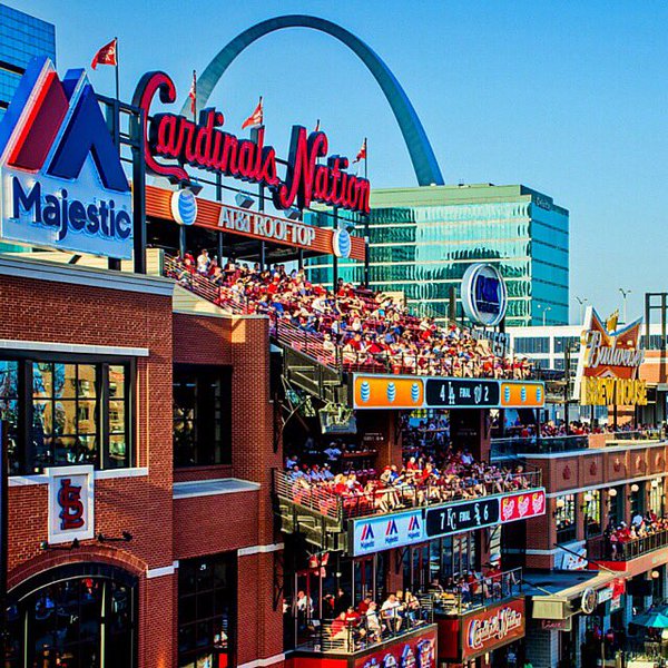 Photo of the AT&T Rooftop at Busch Stadium in St. Louis, MO.
