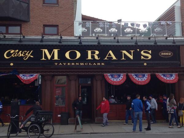 Exterior photo of Casey Moran's outside of Wrigley Field.
