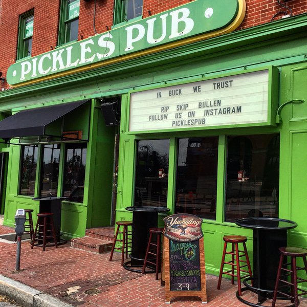 Exterior photo of Pickles Pub in Baltimore, Maryland. 