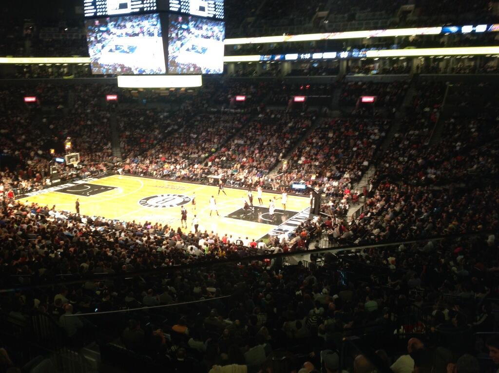 Seat view from Section 105 at the Barclays Center, home of the Brooklyn Nets