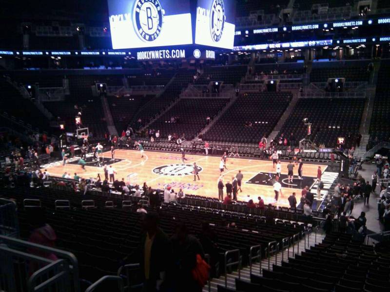 Seat view from Section 106 at the Barclays Center, home of the Brooklyn Nets