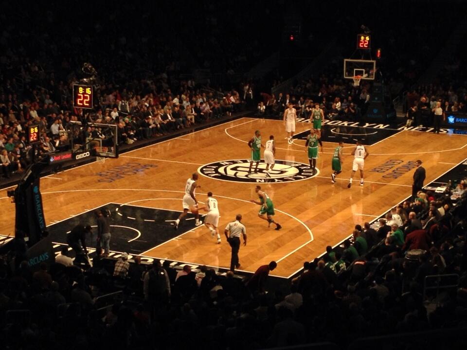 View from Section 114 at Barclays Center