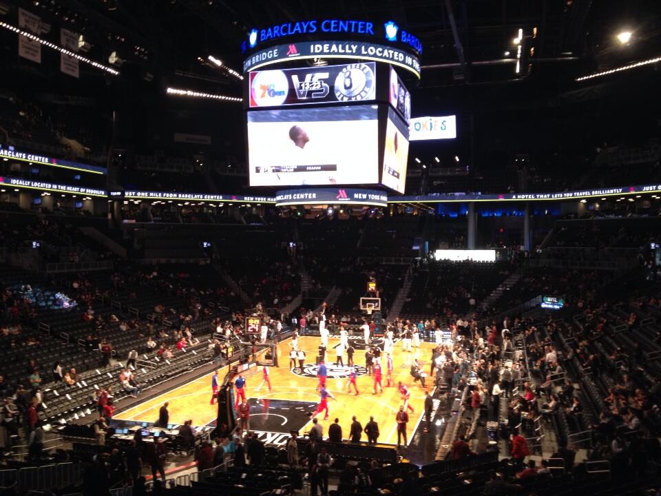 Seat view from Section 115 at the Barclays Center, home of the Brooklyn Nets