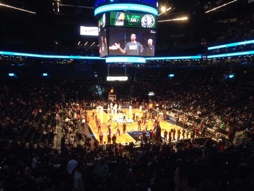 Seat view from Section 117 at the Barclays Center, home of the Brooklyn Nets