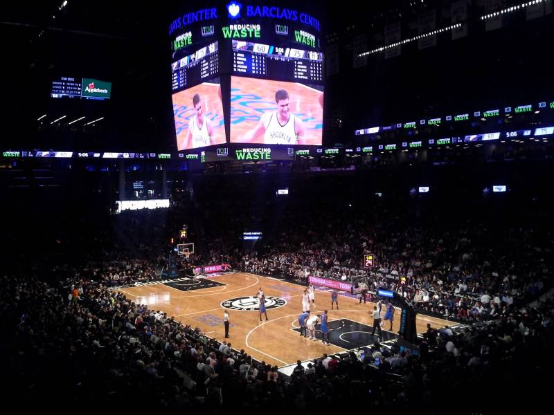Seat view from Section 120 at the Barclays Center, home of the Brooklyn Nets