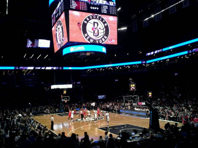 Seat view from Section 19 at the Barclays Center, home of the Brooklyn Nets
