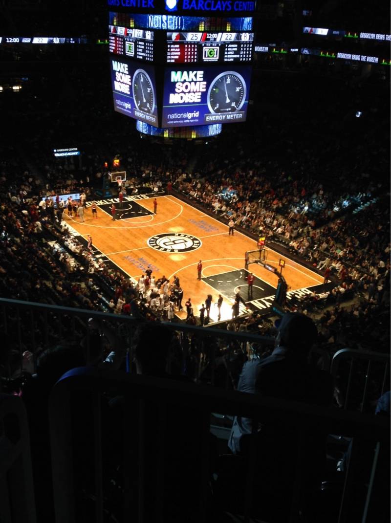 Seat view from Section 203 at the Barclays Center, home of the Brooklyn Nets