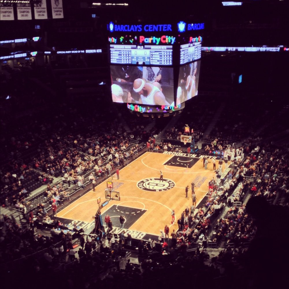 Seat view from Section 213 at the Barclays Center, home of the Brooklyn Nets