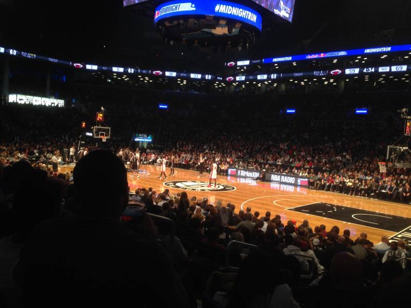 Seat view from Section 22 at the Barclays Center, home of the Brooklyn Nets