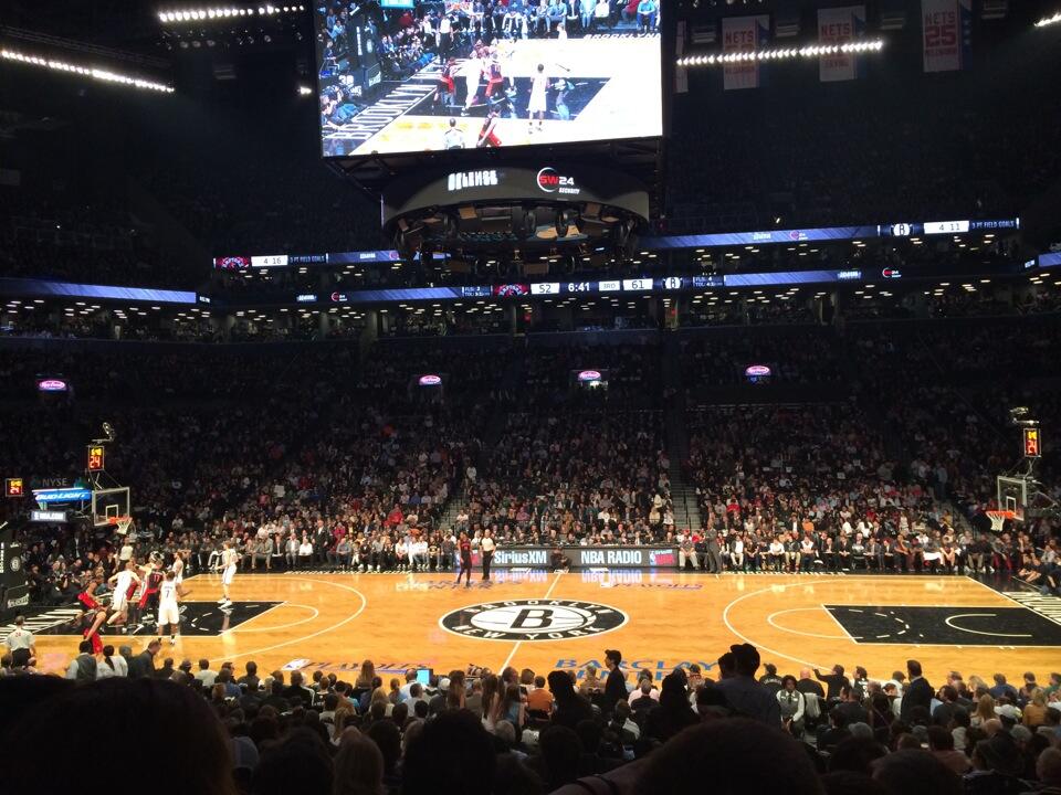 Seat view from Section 24 at the Barclays Center, home of the Brooklyn Nets