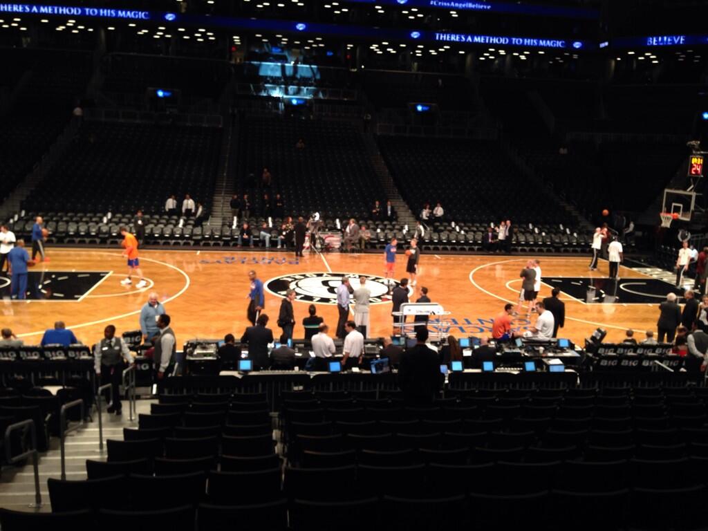 Seat view from Section 8 at the Barclays Center, home of the Brooklyn Nets