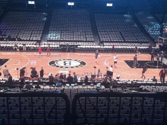 Seat view from Section 108 at the Barclays Center, home of the Brooklyn Nets