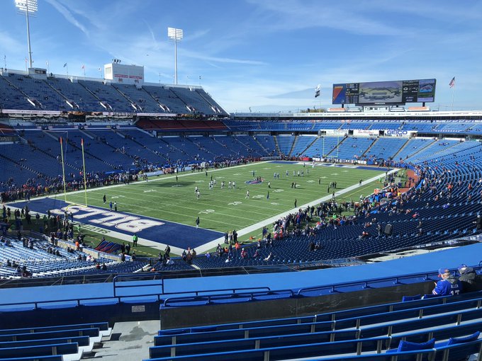 Photo taken from the 200 level seats at New Era Field during a Buffalo Bills home game.