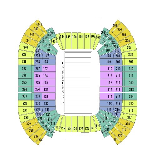 Nissan Stadium Seating Chart, Tennessee Titans