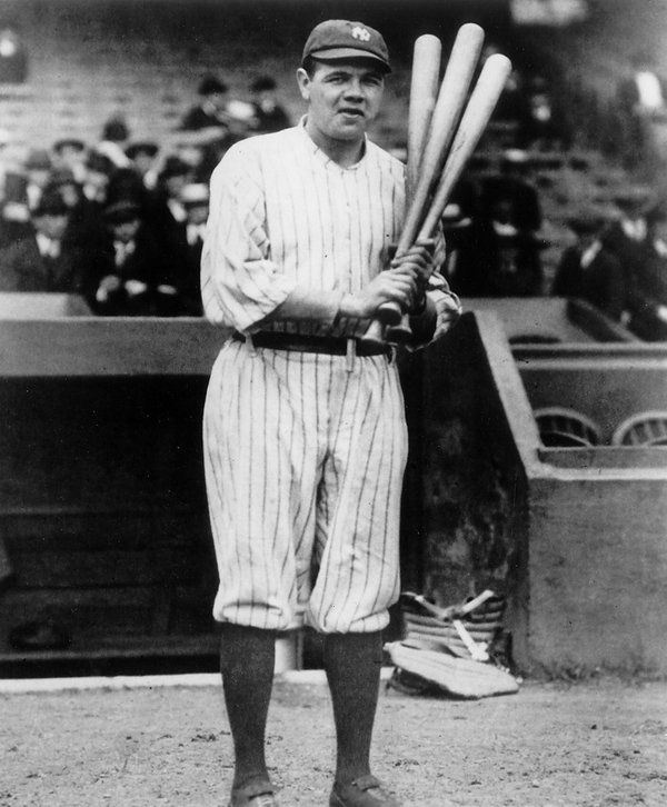 Photo of Herman Babe Ruth of the New York Yankees.